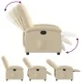 Elektrischer cremefarbener Stoffsessel mit Liegefunktion. von , Sessel - Ref: Foro24-3204077, Preis: 242,76 €, Rabatt: %