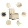 Elektrischer cremefarbener Stoffsessel mit Liegefunktion. von , Sessel - Ref: Foro24-3204077, Preis: 242,76 €, Rabatt: %