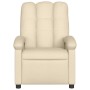 Sillón reclinable eléctrico de tela crema by , Armchairs - Ref: Foro24-3204077, Price: 235,83 €, Discount: %