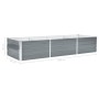 Arriate de jardín de acero galvanizado gris 240x80x45 cm de vidaXL, Maceteros y jardineras - Ref: Foro24-44842, Precio: 100,74 €