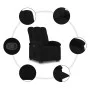 Sillón reclinable elevable tela negro de , Sillones - Ref: Foro24-3204094, Precio: 271,28 €, Descuento: %