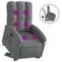 Silla de masaje reclinable de pie de tela gris oscuro de , Sillones - Ref: Foro24-3204105, Precio: 329,31 €, Descuento: %