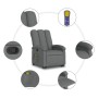 Silla de masaje reclinable de pie de tela gris oscuro by , Armchairs - Ref: Foro24-3204105, Price: 298,42 €, Discount: %