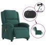 Sillón reclinable de masaje eléctrico tela verde oscuro by , Armchairs - Ref: Foro24-3204158, Price: 254,26 €, Discount: %