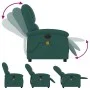 Elektrischer Massage-Fernsehsessel in dunkelgrüner Stoffpolsterung. von , Sessel - Ref: Foro24-3204158, Preis: 254,50 €, Raba...