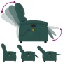 Elektrischer Massage-Fernsehsessel in dunkelgrüner Stoffpolsterung. von , Sessel - Ref: Foro24-3204158, Preis: 254,26 €, Raba...