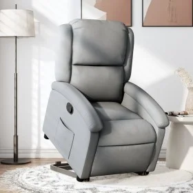 Sillón reclinable elevable de tela gris claro by , Armchairs - Ref: Foro24-3204164, Price: 312,54 €, Discount: %