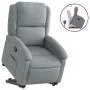 Sillón reclinable elevable de tela gris claro de , Sillones - Ref: Foro24-3204164, Precio: 297,85 €, Descuento: %