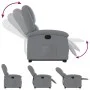 Sillón reclinable elevable de tela gris claro de , Sillones - Ref: Foro24-3204164, Precio: 297,85 €, Descuento: %