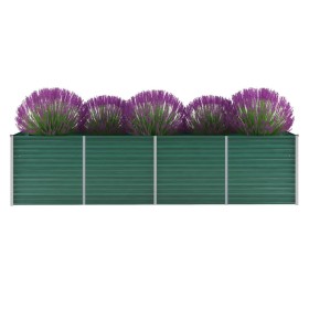 Galvanized green steel garden bed 320x80x77 cm by vidaXL, Pots and planters - Ref: Foro24-44845, Price: 107,17 €, Discount: %