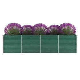 Grünes Gartenbeet aus verzinktem Stahl 320x80x77 cm von vidaXL, Töpfe und Pflanzgefäße - Ref: Foro24-44845, Preis: 100,65 €, ...