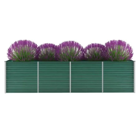 Grünes Gartenbeet aus verzinktem Stahl 320x80x77 cm von vidaXL, Töpfe und Pflanzgefäße - Ref: Foro24-44845, Preis: 106,69 €, ...