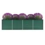Grünes Gartenbeet aus verzinktem Stahl 320x80x77 cm von vidaXL, Töpfe und Pflanzgefäße - Ref: Foro24-44845, Preis: 106,69 €, ...