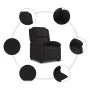 Sillón reclinable elevable tela negro by , Armchairs - Ref: Foro24-3204166, Price: 281,83 €, Discount: %