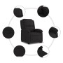 Sillón reclinable elevable tela negro de , Sillones - Ref: Foro24-3204166, Precio: 265,90 €, Descuento: %