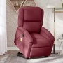 Sillón reclinable de masaje elevable tela rojo tinto by , Armchairs - Ref: Foro24-3204179, Price: 295,25 €, Discount: %