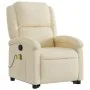 Silla de masaje reclinable de pie de tela color crema by , Armchairs - Ref: Foro24-3204185, Price: 291,77 €, Discount: %