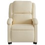 Silla de masaje reclinable de pie de tela color crema by , Armchairs - Ref: Foro24-3204185, Price: 285,51 €, Discount: %