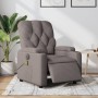 Sillón reclinable de masaje eléctrico tela gris taupe by , Armchairs - Ref: Foro24-3204706, Price: 277,86 €, Discount: %