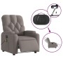 Sillón reclinable de masaje eléctrico tela gris taupe by , Armchairs - Ref: Foro24-3204706, Price: 277,86 €, Discount: %