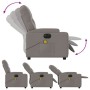 Sillón reclinable de masaje eléctrico tela gris taupe by , Armchairs - Ref: Foro24-3204706, Price: 277,86 €, Discount: %