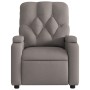 Sillón reclinable de masaje eléctrico tela gris taupe by , Armchairs - Ref: Foro24-3204706, Price: 277,86 €, Discount: %