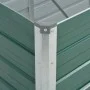Arriate de jardín de acero galvanizado verde 320x80x77 cm de vidaXL, Maceteros y jardineras - Ref: Foro24-44845, Precio: 100,...
