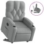 Hellgrauer Stoff-Liegesessel mit Aufstehhilfe. von , Sessel - Ref: Foro24-3204710, Preis: 259,13 €, Rabatt: %