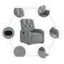 Hellgrauer Stoff-Liegesessel mit Aufstehhilfe. von , Sessel - Ref: Foro24-3204710, Preis: 259,13 €, Rabatt: %