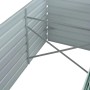 Arriate de jardín de acero galvanizado verde 320x80x77 cm