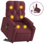 Verstellbarer Massage-Fernsehsessel aus rotem Stoff von , Sessel - Ref: Foro24-3204725, Preis: 281,65 €, Rabatt: %