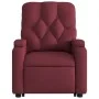 Sillón reclinable de masaje elevable tela rojo tinto de , Sillones - Ref: Foro24-3204725, Precio: 295,64 €, Descuento: %