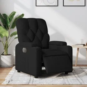 Sillón reclinable eléctrico de tela negro de , Sillones - Ref: Foro24-3204688, Precio: 242,54 €, Descuento: %