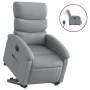 Elektrischer verstellbarer Aufstehsessel aus hellem grauem Stoff. von , Sessel - Ref: Foro24-3204002, Preis: 320,20 €, Rabatt: %