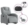 Sillón eléctrico reclinable elevable de tela gris claro by , Armchairs - Ref: Foro24-3204392, Price: 342,15 €, Discount: %