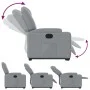 Sillón eléctrico reclinable elevable de tela gris claro by , Armchairs - Ref: Foro24-3204392, Price: 342,15 €, Discount: %