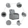 Sillón eléctrico reclinable elevable de tela gris claro by , Armchairs - Ref: Foro24-3204392, Price: 342,15 €, Discount: %