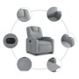 Sillón eléctrico reclinable elevable de tela gris claro by , Armchairs - Ref: Foro24-3204392, Price: 301,29 €, Discount: %