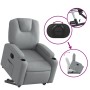 Sillón eléctrico reclinable elevable de tela gris claro by , Armchairs - Ref: Foro24-3204392, Price: 301,29 €, Discount: %