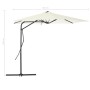 Gartenschirm mit Stahlstange 300 cm Sand von vidaXL, Sonnenschirme - Ref: Foro24-44886, Preis: 138,87 €, Rabatt: %