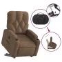 Sillón eléctrico reclinable elevable de tela marrón de , Sillones - Ref: Foro24-3204738, Precio: 340,78 €, Descuento: %