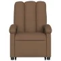 Sillón de masaje eléctrico reclinable elevable tela marrón by , Armchairs - Ref: Foro24-3204132, Price: 354,98 €, Discount: %