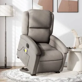 Sillón de masaje eléctrico reclinable elevable tela taupé by , Armchairs - Ref: Foro24-3204208, Price: 341,22 €, Discount: %
