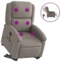 Sillón de masaje eléctrico reclinable elevable tela taupé by , Armchairs - Ref: Foro24-3204208, Price: 340,89 €, Discount: %
