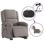 Sillón de masaje eléctrico reclinable elevable tela taupé by , Armchairs - Ref: Foro24-3204208, Price: 340,89 €, Discount: %