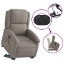 Sillón de masaje eléctrico reclinable elevable tela taupé