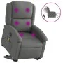 Sillón de masaje eléctrico reclinable elevable tela gris oscuro by , Armchairs - Ref: Foro24-3204201, Price: 342,33 €, Discou...