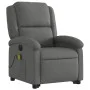 Sillón de masaje eléctrico reclinable elevable tela gris oscuro by , Armchairs - Ref: Foro24-3204201, Price: 342,33 €, Discou...
