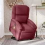 Sillón de masaje elevable eléctrico tela rojo tinto by , Armchairs - Ref: Foro24-3204203, Price: 341,47 €, Discount: %