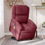 Sillón de masaje elevable eléctrico tela rojo tinto by , Armchairs - Ref: Foro24-3204203, Price: 330,08 €, Discount: %